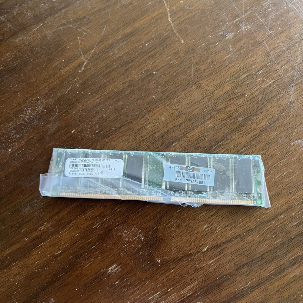 Smart Modular SM5646485D8N6CHM1H 512MB 266 PC2100 DDR SDRAM HP 175925-001